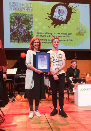 Preisträgerin des Sonderpreises Poldi, Sabine Bohlmann, LEOPOLD 2019/2020. Foto: VdM/Heiderich