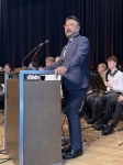 Erüöfnung des Musikschulkongresses 2025 durch den VdM-Bundesvorsitzenden Friedrich-Koh Dolge. Foto: VdM/Heiderich
