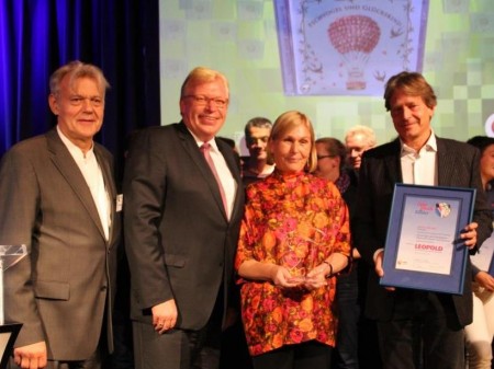Medienpreis LEOPOLD 2017 für "Pechvogel und Glückskind" (Edition SEE-IGEL). Foto: Schäfer/VdM