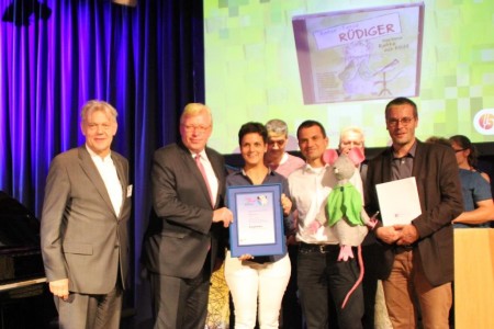Medienpreis LEOPOLD: Empfehlung für "Ratze-Fatze-Rüdiger" (Trio Colorit/Bamberger Wortkunst Verlag). Foto: Schäfer/VdM