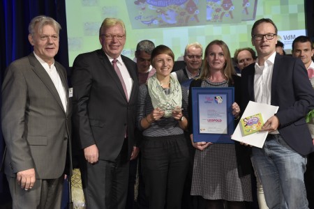 Medienpreis LEOPOLD 2017 für "Kinderlider für alle! 35 Lieder zum Mitsingen" (Carus-Verlag). Foto:Fehlauer/WDR
